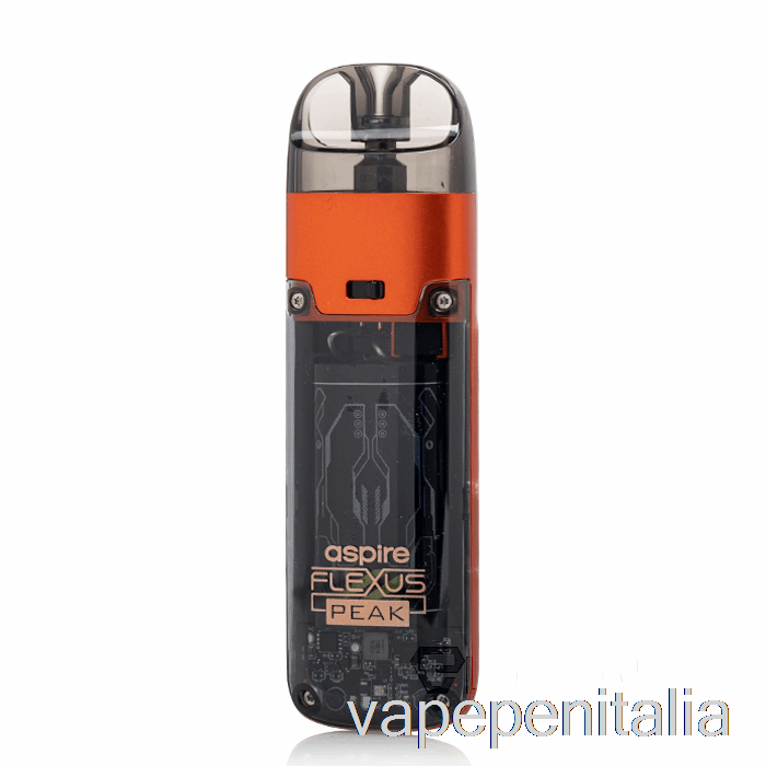 Vape Box Mod Aspire Flexus Peak Pod System Ambra Arancione